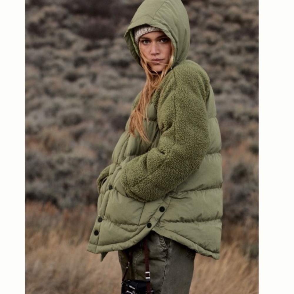 Anthropologie Pilcro Swing Puffer Jacket Small